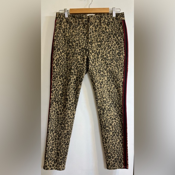 Sanctuary Women's Leopard Print Red Side Stripe Tuxedo Stripe Pants, Size: 28 - Picture 3 of 10
